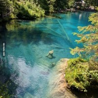 This is the Blausee ...